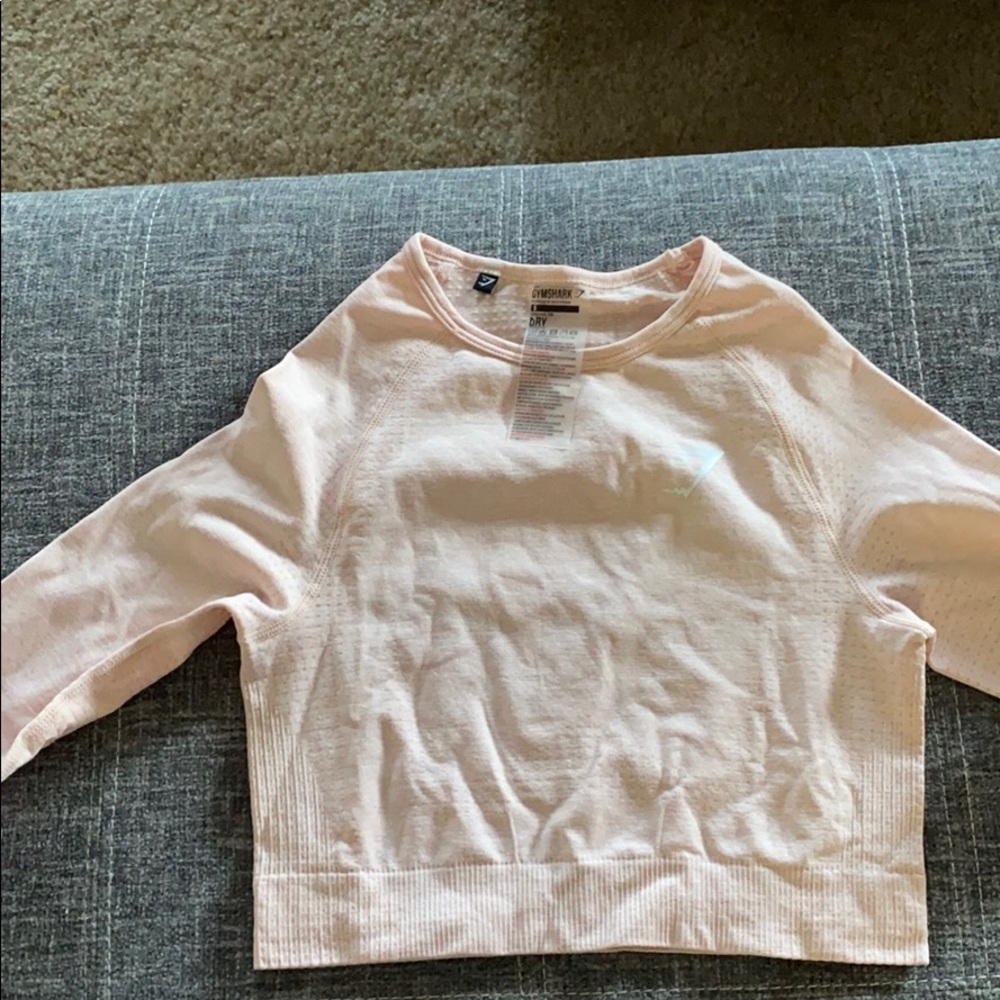 Bush Nude Vital long Sleeve Gymshark Crop Top